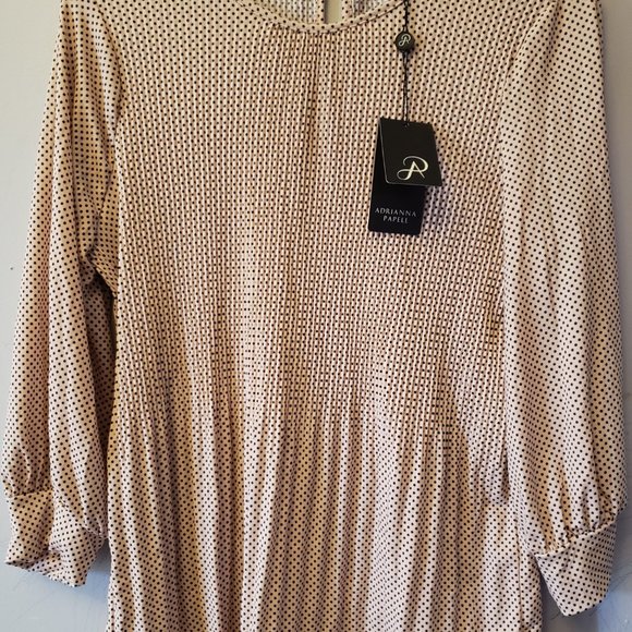 Womens Blouse size small NWT Adrianna Papell shirt small top designer boutique S - Picture 3 of 6